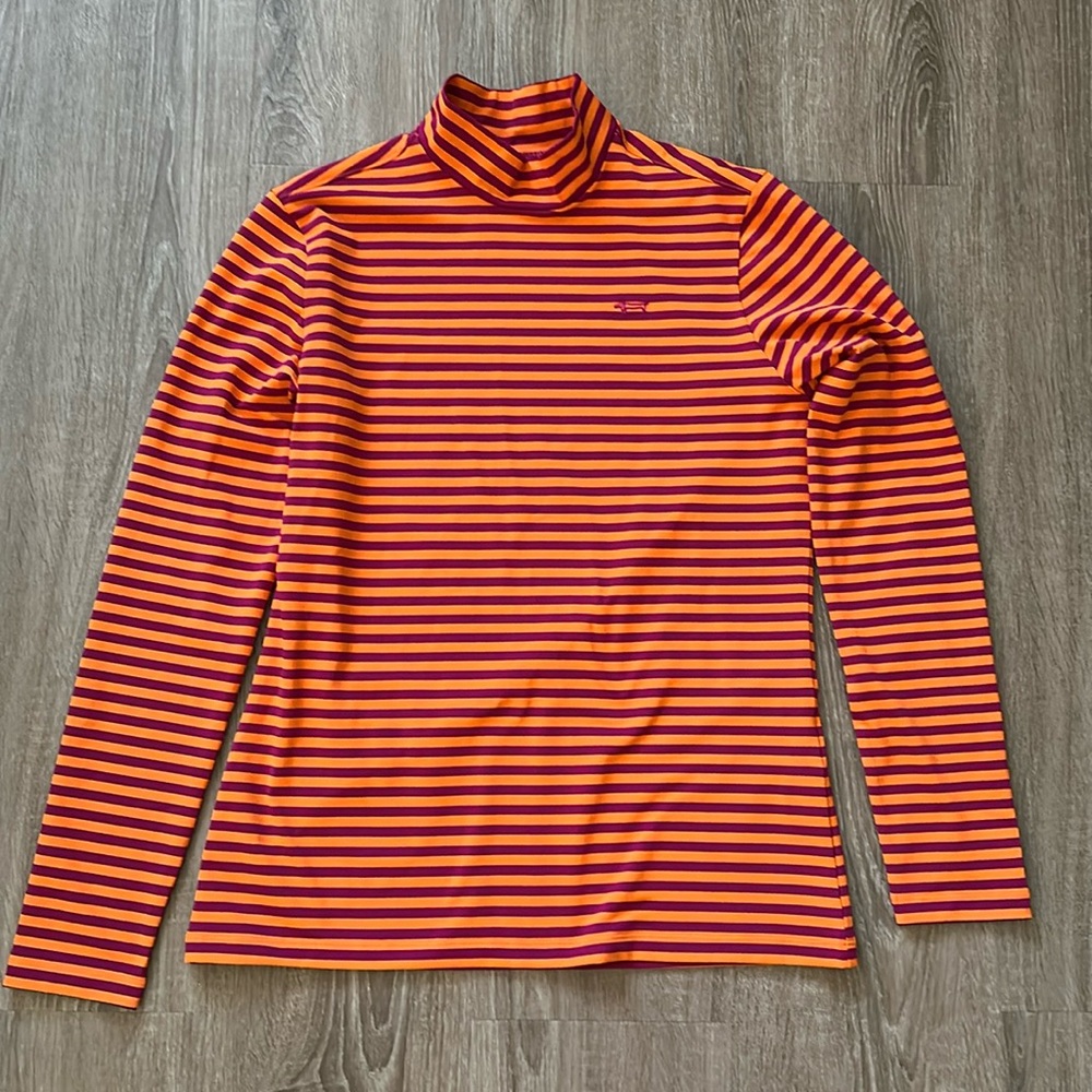 LOUIS CASTEL Fine Fleece Like Long Sleeve Mock Neck Shirt Size‎ Small 95